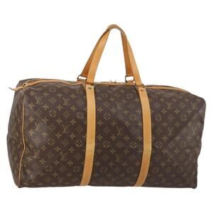 LOUIS VUITTON Monogram Sac Souple 55 Boston Bag M41622 LV Auth 144496